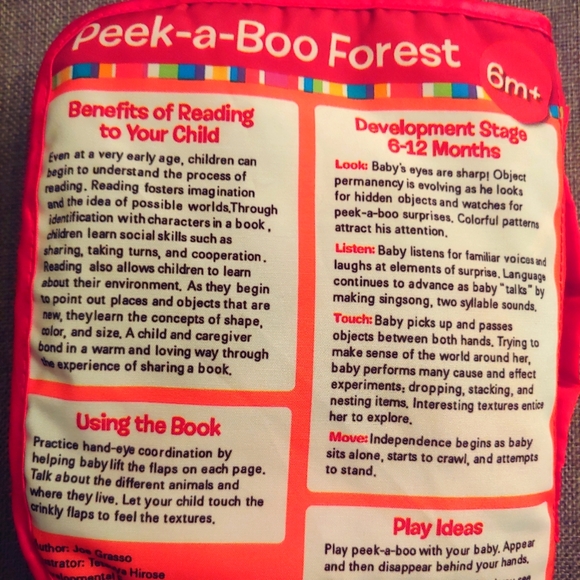 Lamaze peek a boo baby's colorful book 6m+ - Picture 2 of 7